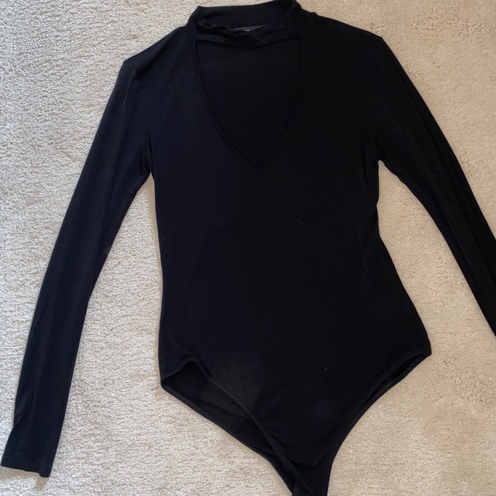 Kendall & Kylie Black Bodysuit, Size M